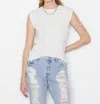 Nation Ltd Women's Muscle Tee In Blanc In White