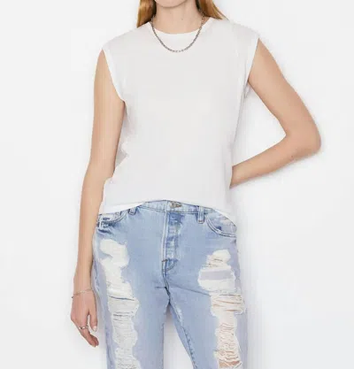 Nation Ltd Women's Muscle Tee In Blanc In White