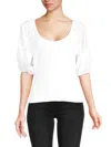Nation Ltd Women's Sonora Ribbed Top In White