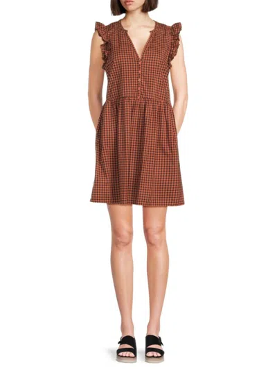 NATION LTD NATION LTD WOMEN'S TEGAN RUFFLE MINI DRESS
