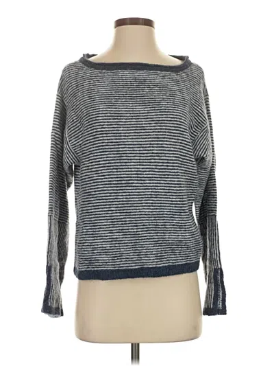 Pre-owned Nation Ltd Wool Pullover Sweater In Blue