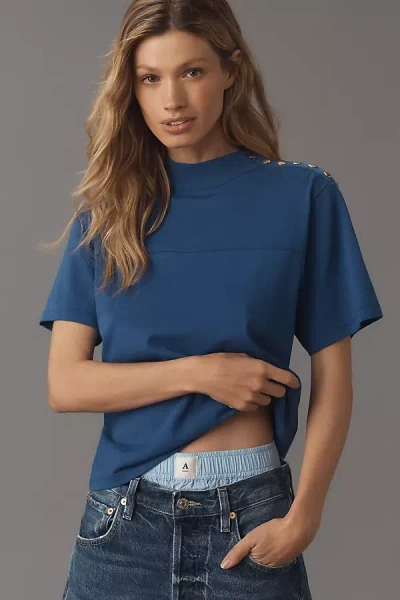 Nation Ltd Yvette Tee In Blue