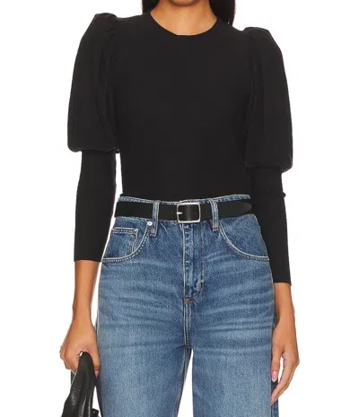 Nation Ltd Zia Sweater Tee In Jet Black