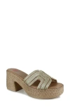 National Comfort Cornella Platform Slide Sandal In Multi