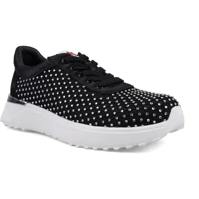 National Comfort Keana Crystal Sneaker In Black
