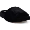 National Comfort Macklin Faux Fur Slipper In Black