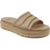 National Comfort Marieller Platform Slide Sandal In Nude