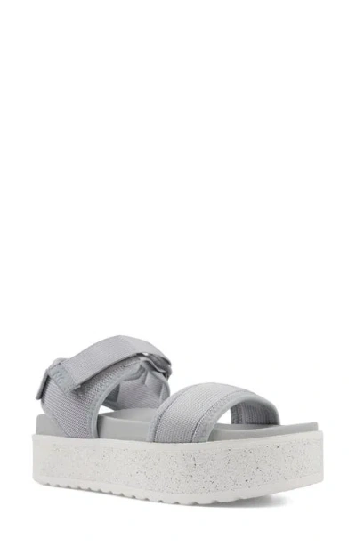 National Comfort Shadoww Platform Sandal In Gray