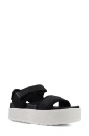 National Comfort Shadoww Platform Sandal In Black