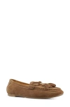 National Comfort Shell Suede Loafer In Tan Suede