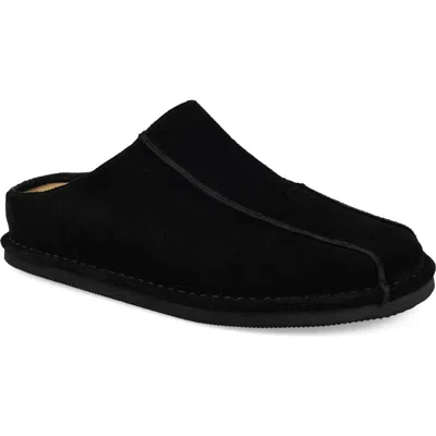 National Comfort Suede Mule In Black