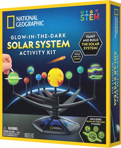 National Geographic Glow-in-the-dark Solar System Activity Kit In Multi-color
