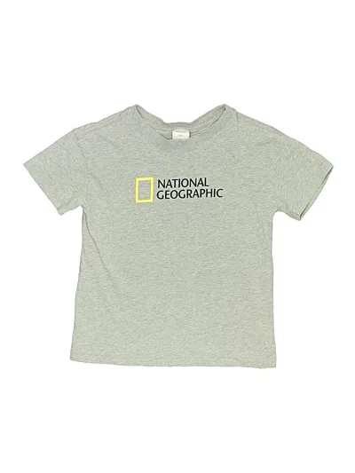 Pre-owned National Geographic Kids' Short Sleeve T-shirt In Gray