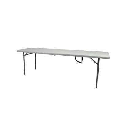 National Public Seating 30 X 96" Comfort Max Fold In Half Plastic Table In Gray
