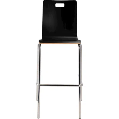 National Public Seating Bushwick Bentwood Stool, Black