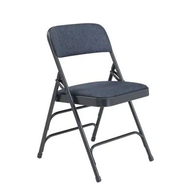 National Public Seating Nps 2300 Series Deluxe Fabric Upholstered Triple Brace Double Hinge Premium Folding Chair, Imperial 
