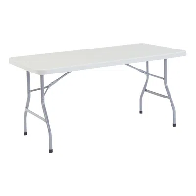 National Public Seating Nps 30" X 60" Heavy Duty Folding Table, Speckled Gray