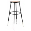 National Public Seating Nps 32 -39" Height Adjustable Heavy Duty Steel Stool, Black