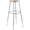 National Public Seating Nps 32"-39" Height Adjustable Heavy Duty Steel Stool, Grey