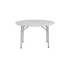National Public Seating Nps 48" Heavy Duty Round Folding Table, Speckled Grey