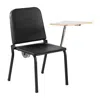 National Public Seating Nps 8200 Series Melody Music Stack Chair With Left Tablet Arm, Black Chair And Grey Nebula Tablet Ar