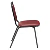 National Public Seating Nps 9100 Series Vinyl Upholstered Stack Chair, Pleasant Burdy Seat/black Sandtex Frame