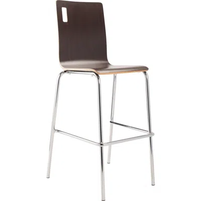 National Public Seating Nps Bushwick Café Stool, Espresso In Brown