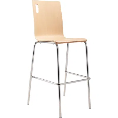 National Public Seating Nps Bushwick Café Stool, Natural