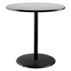 National Public Seating Nps Café Table, 36" Round, Round Base, 42" Height, Particleboard Core/t-mold - Grey