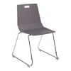 National Public Seating Nps Lūvraflex Chair, Poly Back/seat, Grey
