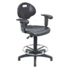 National Public Seating Nps Polyurethane Task Chair With Arms, 22"-32" Height