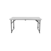 National Public Seating Plastic Fold In Half Adjustable Height Table