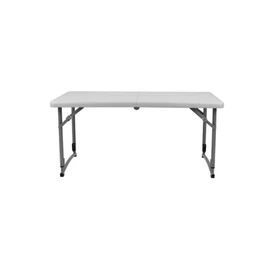 National Public Seating Plastic Fold In Half Adjustable Height Table