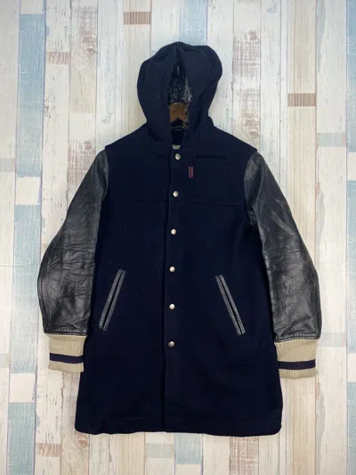 Pre-owned National Standard X Varsity Jacket Vintage National Standard Varsity Jacket In Dark Blue