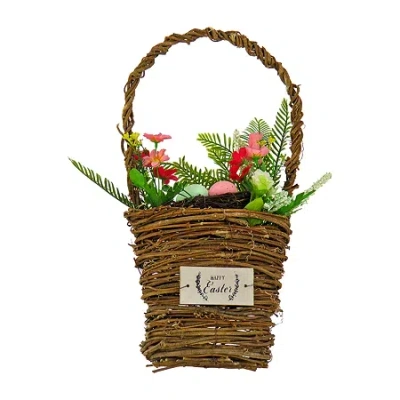 National Tree Co . 15 Floral Easter Tabletop Decor In Brown