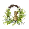 National Tree Co . 16 Bunny Wreath In Blue