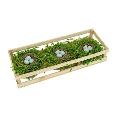 National Tree Co . 17 Triple Nest Easter Tabletop Decor In Green