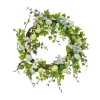 National Tree Co . 22 Ivy And Eggs Wreath In Blue