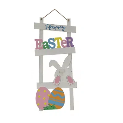 National Tree Co . 36 Happy Easter Wall Sign In White