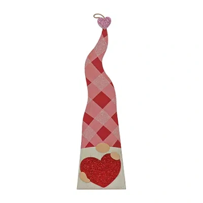 National Tree Co . "36"" Valentines Heart Porch Decor" Valentines Day Gnome In Pink