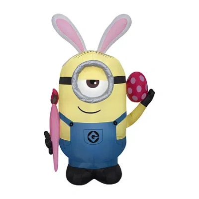 National Tree Co . 48 In Minions Christmas Inflatable In Yellow