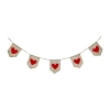 National Tree Co . 6 Ft. V Red Hearts Valentines Day Indoor Outdoor Garland In Red