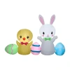 National Tree Co . 78 Bunny And Chick Easter Inflatable In Yellow
