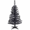National Tree Co . Black Tinsel 3 Foot Christmas Tree In Black