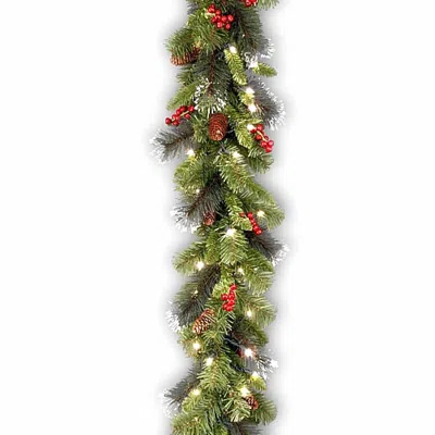 National Tree Co . Crestwood Spruce Christmas Indoor Outdoor Garland In Green