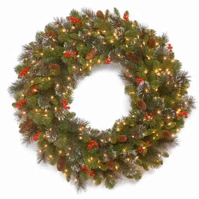 National Tree Co . Crestwood Spruce Wreath In Green