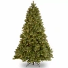 National Tree Co . Downswept Douglas Fir Hinged 7 1/2 Foot Pre-lit Fir Christmas Tree In Green