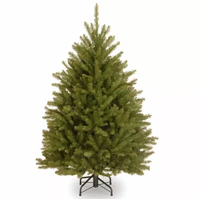 National Tree Co . Dunhill Fir Hinged 4 1/2 Foot Fir Christmas Tree In Green