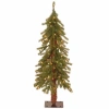 National Tree Co . Hickory Cedar 3 Foot Pre-lit Cedar Christmas Tree In Green