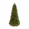 National Tree Co . Jersey Fraser Fir Slim 9 Foot Pre-lit Fir Christmas Tree In Green